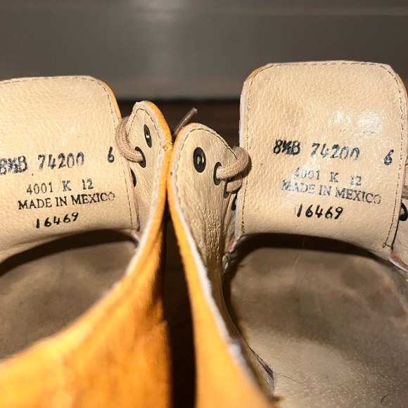 Frye Cognac Leather Lace Up Derby Oxfords Low Heel - Women’s 8.5 - Picture 8 of 8